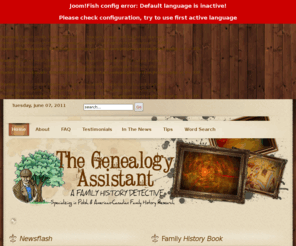 thegenealogyassistant.com: Home of The Genealogy Assistant
The Genealogy Assistant