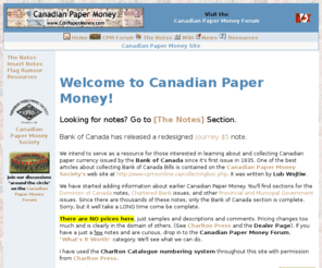 cdnpapermoney.com: Canadian Paper Money
Canadian Paper Money
