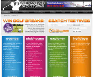 fairways2play.co.uk: Fairways2Play - Golf Social Network / Golf Course Directory / Golf Holidays / Golf Equipment / Golf Forum
Fairways2play is a dedicated site for the golfing community in the UK  - with a golf social network, golf course directory, golfing holidays, a golf shop and golf forum.