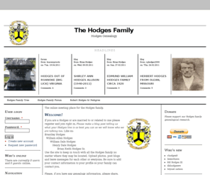 hodges-family.org: The Hodges Family |  Hodges Genealogy
Hodges family genealogy, pedigrees, forum and photos.