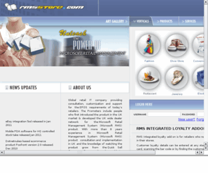 rmsstore.com: Microsoft Retail Management Solution(RMS): Microsoft RMS Webstore,RMS Addon,RMS E-comm,RMS Cart
ART rmsstore.com specialists in custom development, installation, and support of Microsoft Dynamics Retail Management System.