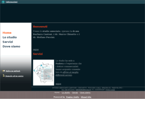 studioccp.net: STUDIO ASSOCIATO CANTONI - CHIOATTO - PUCCINI Dottori Commercialisti - Padova - Visual Site
Presso lo studio associato, operano la dr.ssa Barbara Cantoni, il dr. Marco Chioatto e il dr. Stefano Puccini.