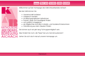 kab-aichach.de: KAB-Homepage
neue Homepage für KAB-Aichach