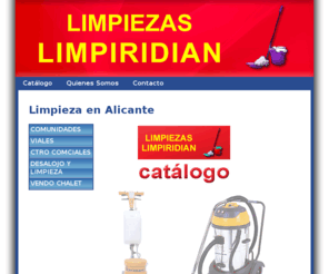 limpiridian.com: Limpieza Alicante - Torrevieja | Limpiridian
limpiezas en Alicante, limpieza de comunidades en la provincia de Alicante, estamos en Torrevieja