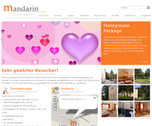 mandarin-pension.com: Mandarin Pension Sopron
Herzlich willkommenn in der Pension Mandarin! Unsere gemütliche Frühstückspension liegt ideal zwischen der Innenstadt und dem Erholungsgebiet der Löverek.