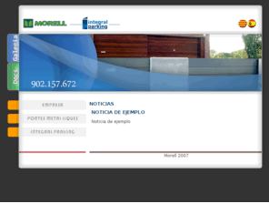 morell.net: Morell - Portes Metal·liques - Inici
Joomla - sistema de gerencia de portales dinámicos y sistema de gestión de contenidos
