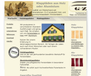 schiebeladen.asia: Klappläden aus Holz oder Aluminium
Qualität von Meisterhand seit Generationen: G Z produziert Holz- und Aluminiumklappläden (Fensterläden).