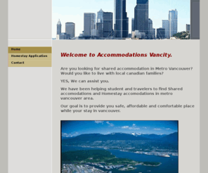 vancityaccomodation.com: Home - Accomodations Vancity
A WebsiteBuilder Website