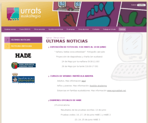 urrats.com: Últimas noticias : Urrats euskaltegia
Urrats euskaltegia