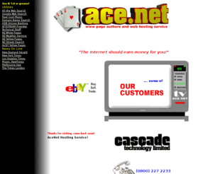 ace.net.nz: AceNet Web Hosting Service
VIRTUAL WEB HOSTING AND WEB PAGE DESIGN