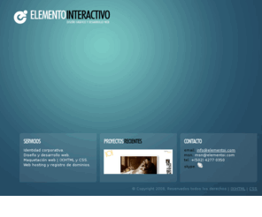 elementoi.com: elemento interactivo | identidad corporativa | diseño web | multimedia | erwin racancoj
elemento interactivo |  agencia dedicada a ofrecer servicios profesionales de identidad corporativa | diseño web | multimedia | hosting & dominios