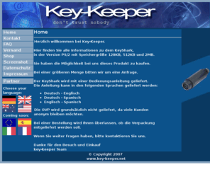 key-keeper.net: Welcome at Key-Keeper
 Hier finden Sie alle Informationen zu dem KeyShark in der Version PS/2 mit Speichergröße 128KB, 512KB und 2MB.