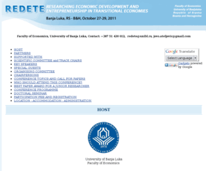 redete.org: RESEARCH IN ENTREPRENEURSHIP AND ECONOMIC DEVELOPMENT
RESEARCH IN ENTREPRENEURSHIP AND ECONOMIC DEVELOPMENT 
IN COUNTRIES IN TRANSITION