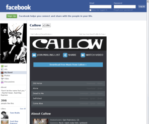 callowtheband.com: Incompatible Browser | Facebook
 Facebook is a social utility that connects people with friends and others who work, study and live around them. People use Facebook to keep up with friends, upload an unlimited number of photos, post links and videos, and learn more about the people they meet.