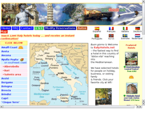 italiehotels.com: ItalieHotels.com
Italy Hotel reservations -- Italy, Italie, Italia