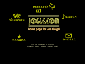 jogle.com: jogle.com - The home page for joe geigel
