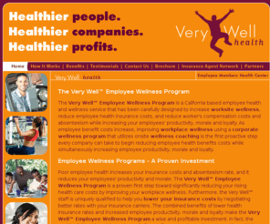 verywellhealth.org: California Corporate & Employee Wellness Program | California Worksite and Workplace Wellness Program
Very Well is a proven corporate and employee wellness program for California businesses; with locations in Atascadero, Corona, Davis, Fresno, Kingsburg, Los Osos, Paso Robles, San Luis Obispo, Woodland