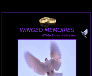 wingedmemories.com: Winged Memories White Dove Releases in CNY
Winged Memories white dove releases specializes in ceremonial white dove releases for any occasion. Weddings, funerals, memorials, birthdays, baptisms, photo shoots, graduations, grand openings, fund raisers, and any other event! Whatever the event, you can be sure that a white dove release will be the perfect addition that will leave everyone breathless and in awe!