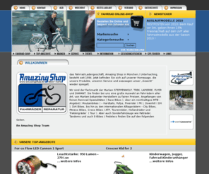 xn--lapierre-mnchen-8vb.com: Amazing Shop - 82008 Unterhaching / München  | Fahrrad | Fahrräder | Bikes | Fahrradangebote | Cycle | Fahrradhändler | Fahrradkauf | Angebote | MTB | Rennrad
Amazing Shop - 82008 Unterhaching / München   - Ihr professioneller Ansprechpartner in Sachen Fahrrad, Fahrradbekleidung und Fahrradzubehör!