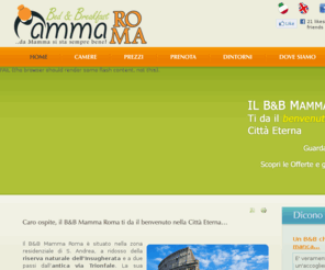 bbmammaroma.com: Bed and Breakfast Roma - Mamma Roma
Bed and Breakfast Roma, ben collegato con il centro e i maggiori punti d'interesse (Ospedali, Auditorium, Centro Storico, Vaticano, San Pietro, Stadio Olimpico, Aeroporto, GRA).
Bed and Breakfast Roma, uno dei migliori a Roma per servizi bed and breakfast a Roma.