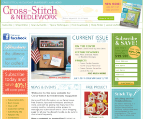 c-sn.com: Cross-Stitch & Needlework Magazine
Welcome to the new website for Cross-Stitch & Needlework magazine! Here you'll find information on our latest issue, free projects, tips and techniques, and much more.