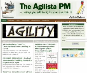 donnaareed.com: The Agilista PM
Donna Reed - The Agilista PM