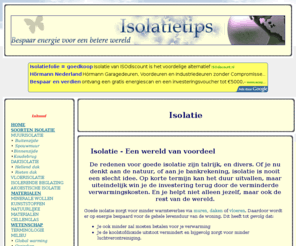 isolatietips.be: Isolatie tips met informatie over materialen en soorten via isolatietips.be
