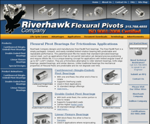 cflexpivots.com: Flexural Pivot Bearings for Frictionless Applications - Riverhawk
Riverhawk's cantilevered, flexural pivot bearings are frictionless, stiction-free bearings uniquely suited for limited angular travel applications.