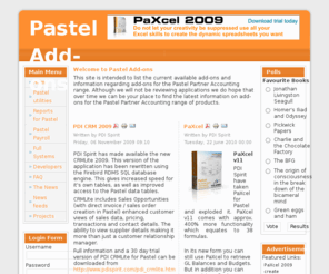 pasteladdin.net: Welcome to the Pastel add-ons site
Pastel Partner Accounting add-ons, or add-ins. Currently available Pastel Partner add-ons and bespoke development