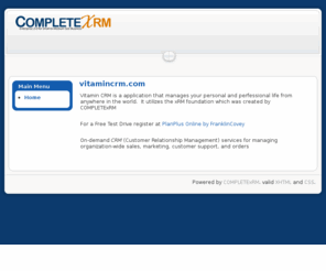 vitamincrm.com: vitamincrm.com
CRM Software For Growing Mid-Size Companies. Learn More.