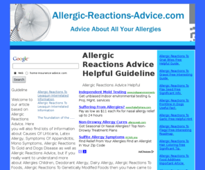 allergic-reactions-advice.com: Allergic Reactions Advice Helpful Guideline
 Allergic Reactions Advice Helpful Guideline