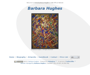 barbara-hughes.com: Barbara Hughes
Ricerca Interione, Teatro e Meditazione nella pittura moderna 