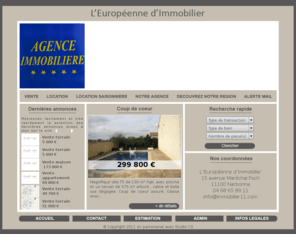 immobilier-11.fr: L'Europeenne d'Immobilier agence immobilière Narbonne
