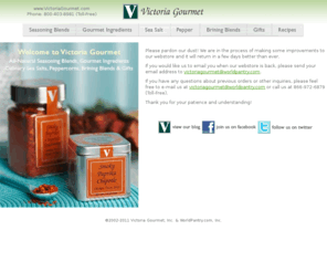 victoriagourmet.com: Victoria Gourmet  - Welcome to Victoria Gourmet
Welcome to Victoria Gourmet, Inc. - The Official Website and Online Store of Victoria Taylor's Seasonings - Exotic and Traditional Blends - Uncompromising Flavor and Quality