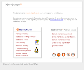 betgolf.co.uk: The domain DOMAIN is registered by NetNames
