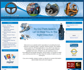 midweststeering.com: Welcome to Midwest Steering
Midwest Steering offers a full line of new and rebuilt manual and power steering gears, hydraulic steering valves, and related repair parts for industrial and off road vehicular applications.