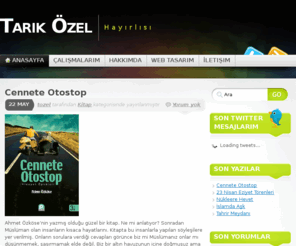 tarikozel.com: Tarık Özel
Tarık Özel kişisel web sayfası