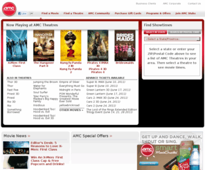 weekdayescape.net: AMC Theatres - Get movie times, view trailers, buy tickets online and get AMC gift cards.
Welcome to AMCTheatres.com where you can locate a movie theater, get movie times, view movie trailers, read movie reviews, buy tickets online and get AMC gift cards.