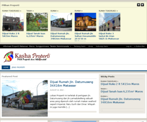 propertimakassar.com: Properti Makassar, Maros, Sungguminasa, Takalar (Mamminasata) | Kasha Properti
Propertimakassar.com dari Kasha Properti menyediakan informasi jual beli dan sewa Properti dari berbagai wilayah di Sulawesi Selatan khususnya Makassar, Maros, Sungguminasa dan Takalar (Mamminasata)