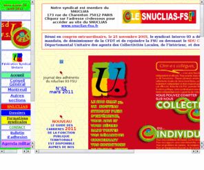 sdu-clias93.org: SDU Clias 93 FSU
Syndicat Dpartemental Unitaire des agents des Collectivits Locales de l'Intrieur des Affaires Sociales du 93