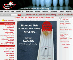 bowlingdelights.com: Source for Bowling Party Ideas , Bowling Party Supplies, Bowling Gifts and Bowling Novelties
Great source for bowling party supplies and bowling gifts and novelties.  Bowling Gifts, Bowling birthday party supplies, Collectibles & Novelties. Great bowling gifts for any bowler.