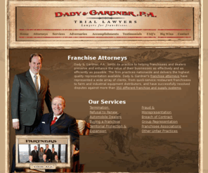 dadygardner.com: Franchise Attorneys Minneapolis, MN Franchisee Lawyers - Dady and Gardner
Dady & Gardner, P.A. is the foremost provider of franchisee legal services in Minneapolis, Minnesota. Our law firm delivers the highest quality representation with experienced franchise attorneys at your side.