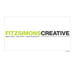 fitzsimons-creative.com: FITZSIMONS CREATIVE
Fitzsimons Creative | graphic design, logo creation, identity development