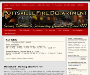 pottsvillefire.com: Pottsville Fire Department | Offical Website of The Pottsville Fire Department located in Pottsville, PA
 Pottsville Fire Department -  