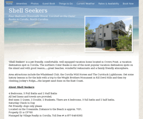 shellseekersobx.com: Shell Seekers | Corolla Vacation Rental | Corolla Rental | Part of the Outer Banks
Shell Seekers. Four Bedroom Oceanside House, Located on the Outer Banks in Corolla, North Carolina.