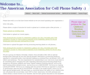 americanassociationforcellphonesafety.org: Home Page
Home Page