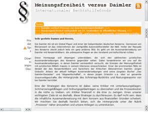 daimler-prozesse.net: Meinungsfreiheit versus Daimler
Meinungsfreiheit versus Daimler