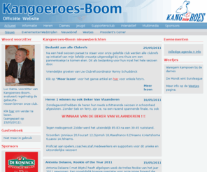 kangoeroes.com: Kangoeroes Boom - Officiële website
De officiele website van Kangoeroes Boom vzw