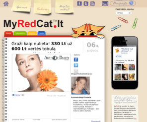 myredcat.lt: Akcija! Tik 15 Lt už 30 Lt vertės bilietą į spektaklio „Telefonų knyga“ premjerą!
MyRedCat