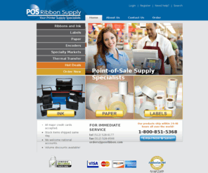 posribbon.com: POS Ribbon Supply - Your Printer Supply Specialists
POS Ribbon Supply - Printer supplies for cash registers and more.